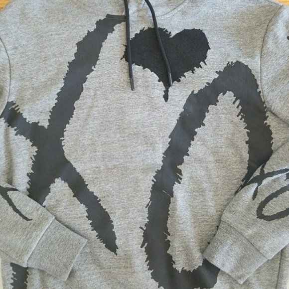 HM x The Weekend Collaboration Gray XO Hoodie - Picture 5 of 5